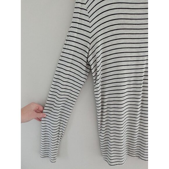 ATM Anthony Thomas Melillo Long Sleeve Striped Crew Neck T-Shirt Size S - Picture 3 of 8